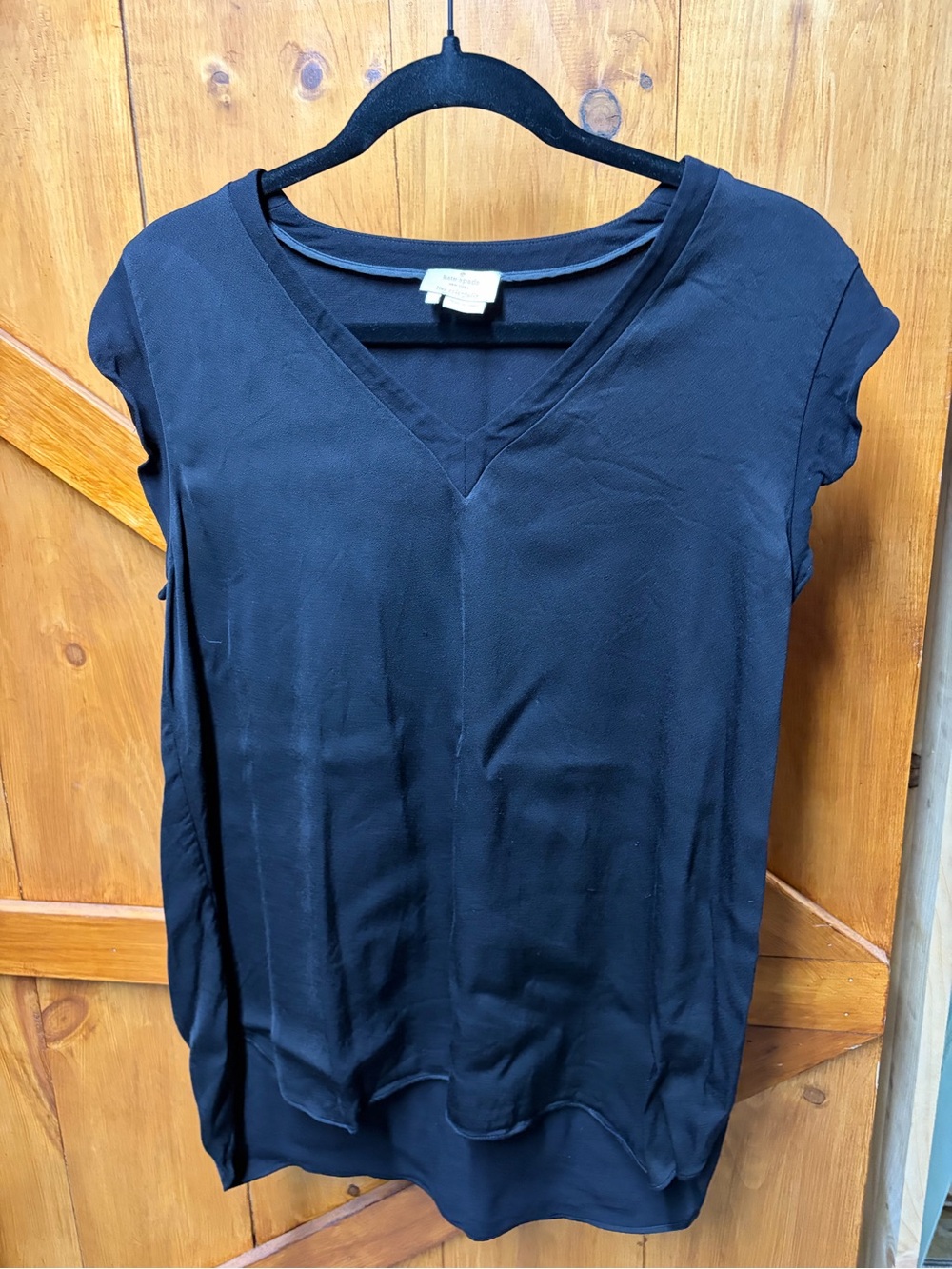 kate spade Black V-Neck Short Sleeve Tunic